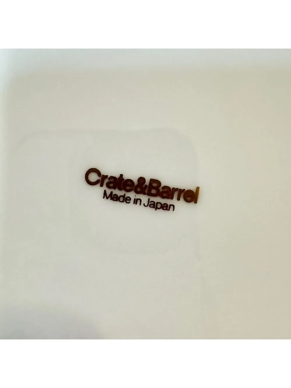Crate & Barrel Gold Fruit & Leaves Porcelain Salad Plate 8
